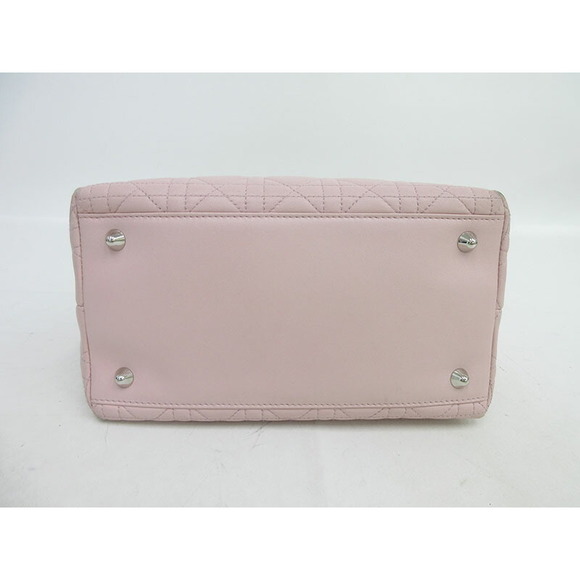 Christian Dior Cannage Tote Bag Lambskin Pink - Picture 5 of 10